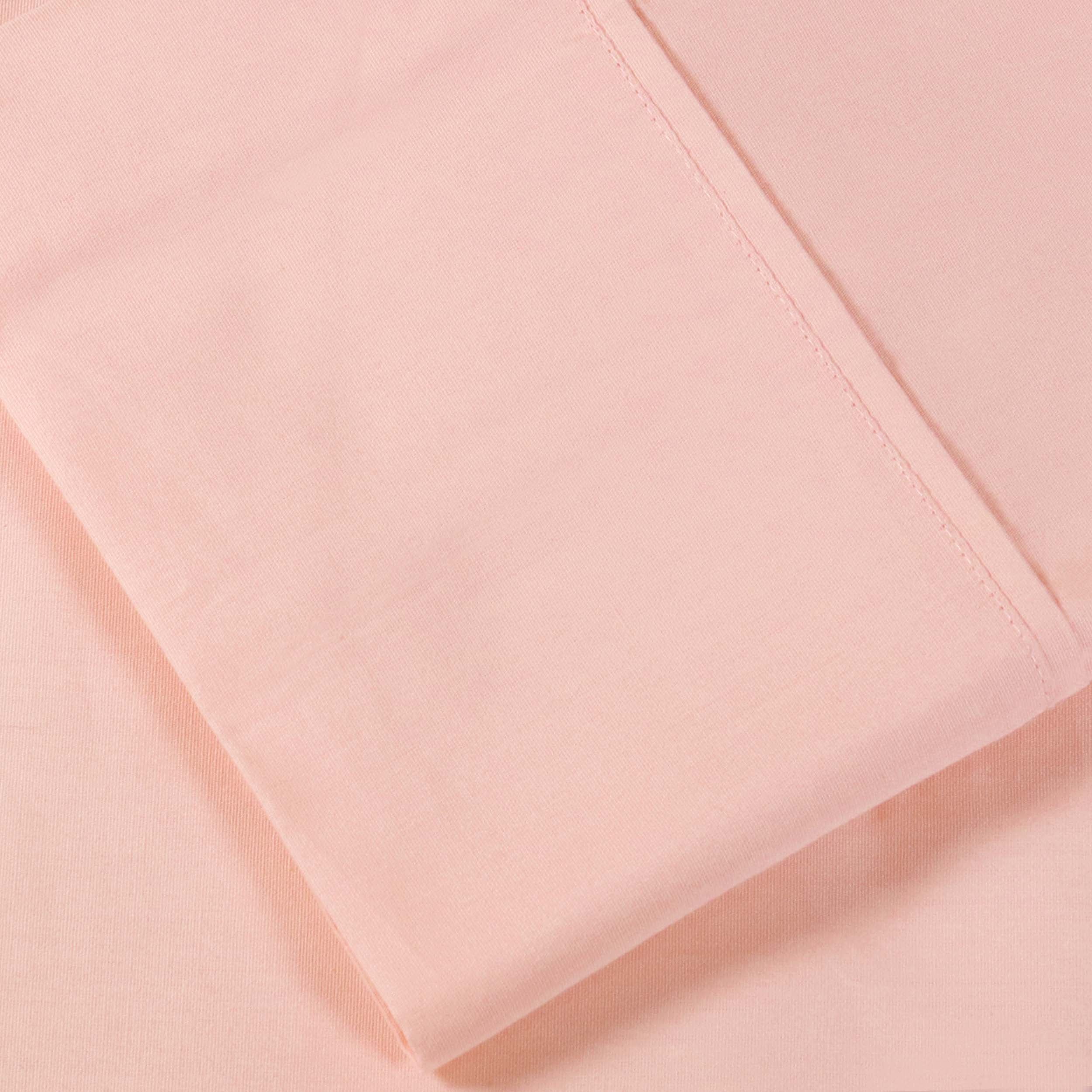 300 Thread Count Cotton Percale Solid Deep Pocket Bed Sheet Set - Queen Size, Soft & Breathable Luxury Sheets for Comfortable Sleep - Perfect for Master Bedroom, Guest Room or Vacation Home
