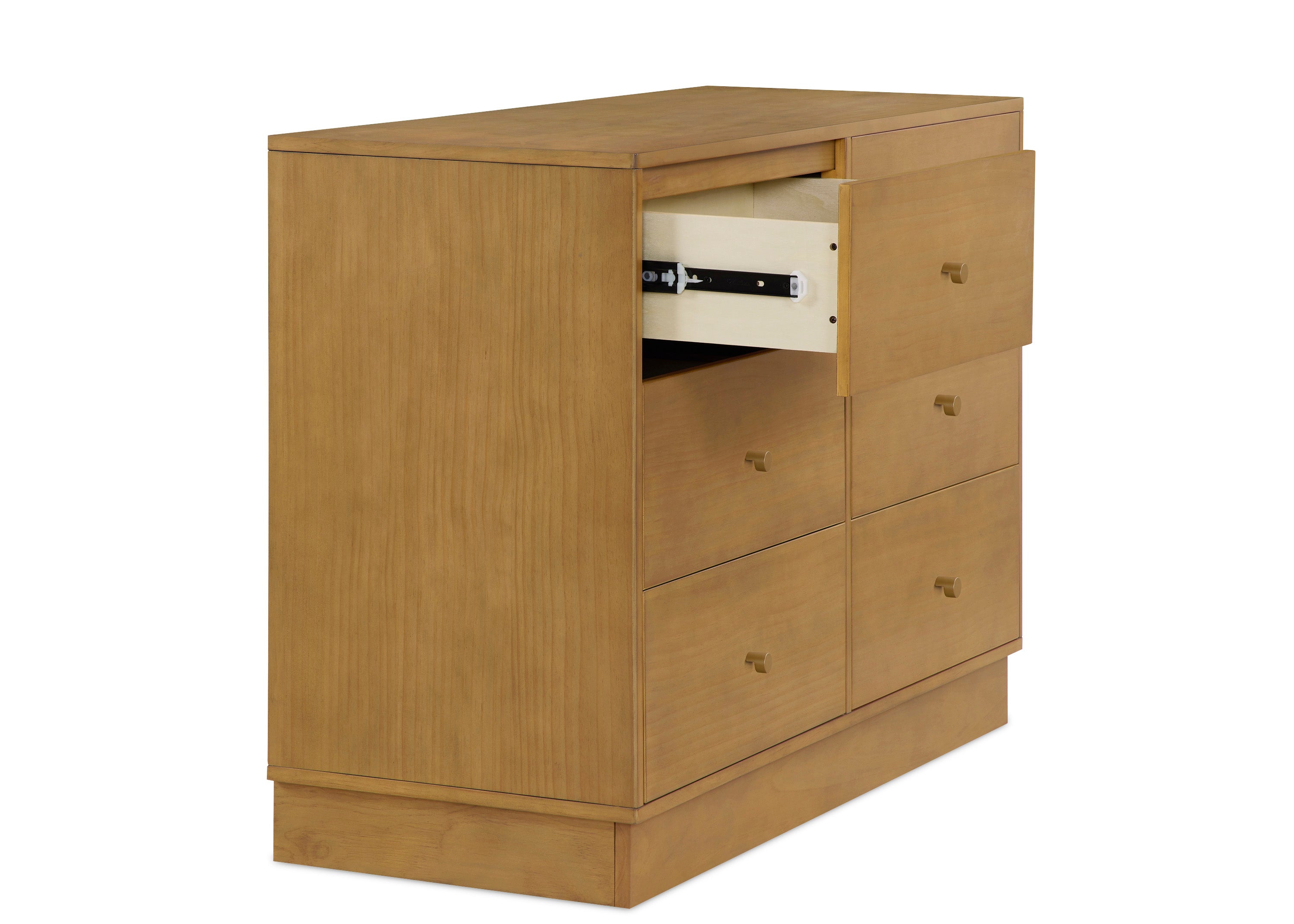 James 6-Drawer Wooden Dresser with Interlocking Drawers - Sturdy Bedroom Storage Organizer for Clothes & Accessories | Perfect for Master Bedroom, Guest Room & Dormitory