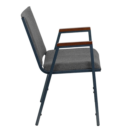 Heavy Duty FLASH HERCULES Series Stackable Fabric Chairs with Arms - Durable Conference & Event Seating for Offices, Banquets, and Classrooms