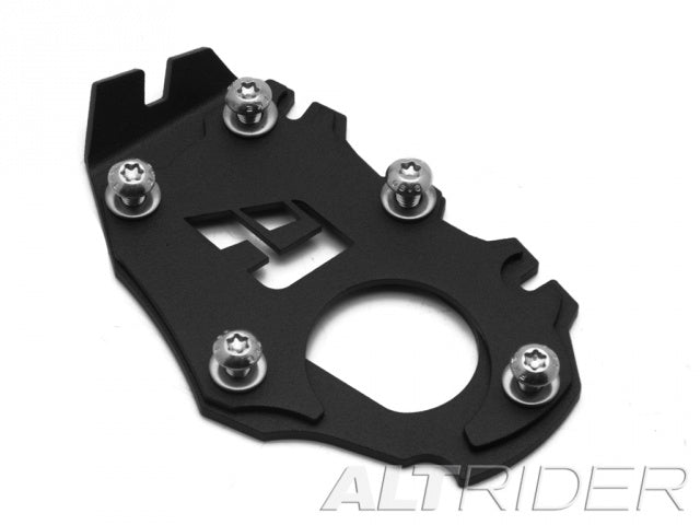 AltRider BMW R1250GS R1200GS WC (2013+) R1250GS ADV ADV WC (2014+) Side Stand Foot Enlarger - Off-Road Motorcycle Accessory for Better Stability on Uneven Terrain