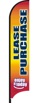 Feather Flag Banner - Customizable Advertising Flag for Outdoor Events, Car Dealerships & Grand Openings | Durable & Eye-Catching Marketing Tool
