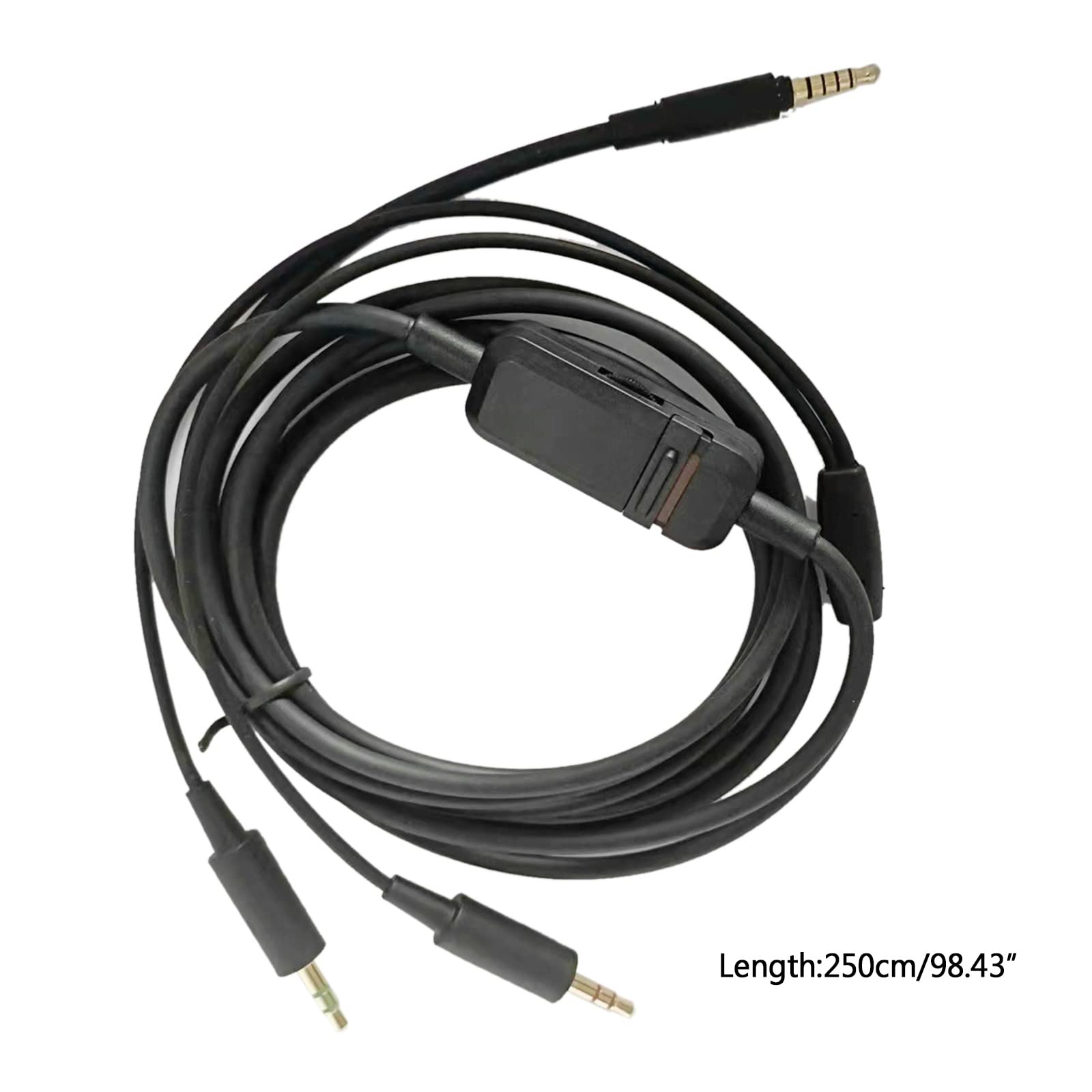 Premium OFC Headphone Extension Cable with Volume Control - Compatible with Beyerdynamic MMX300 Headphones | High-Quality Audio for Gaming, Studio Recording & Home Entertainment