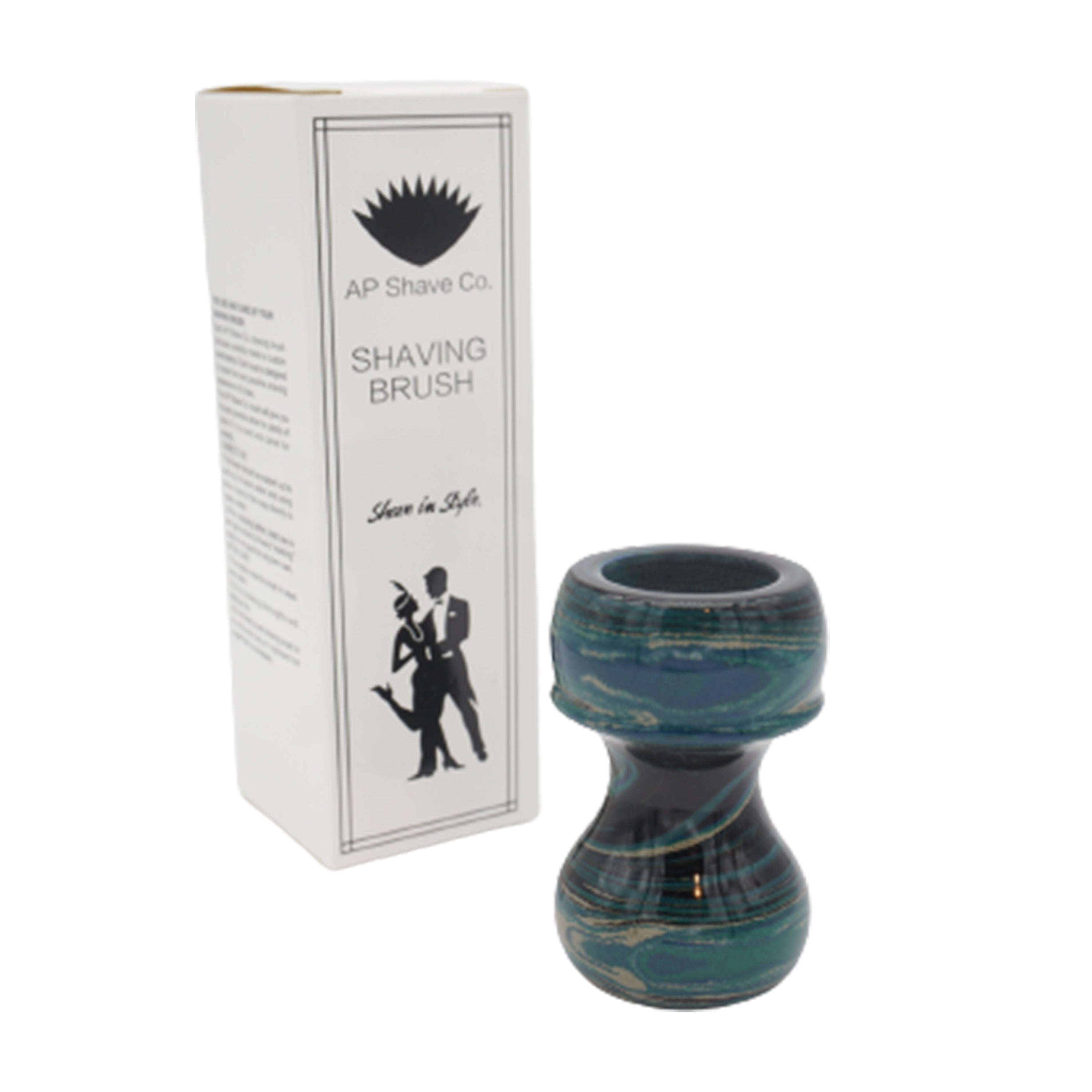 Premium Handcrafted Ebonite Shaving Brush Handle - Fits 24mm & 26mm Knots - Perfect for Wet Shaving, Grooming Kits & Luxury Bathroom Accessories