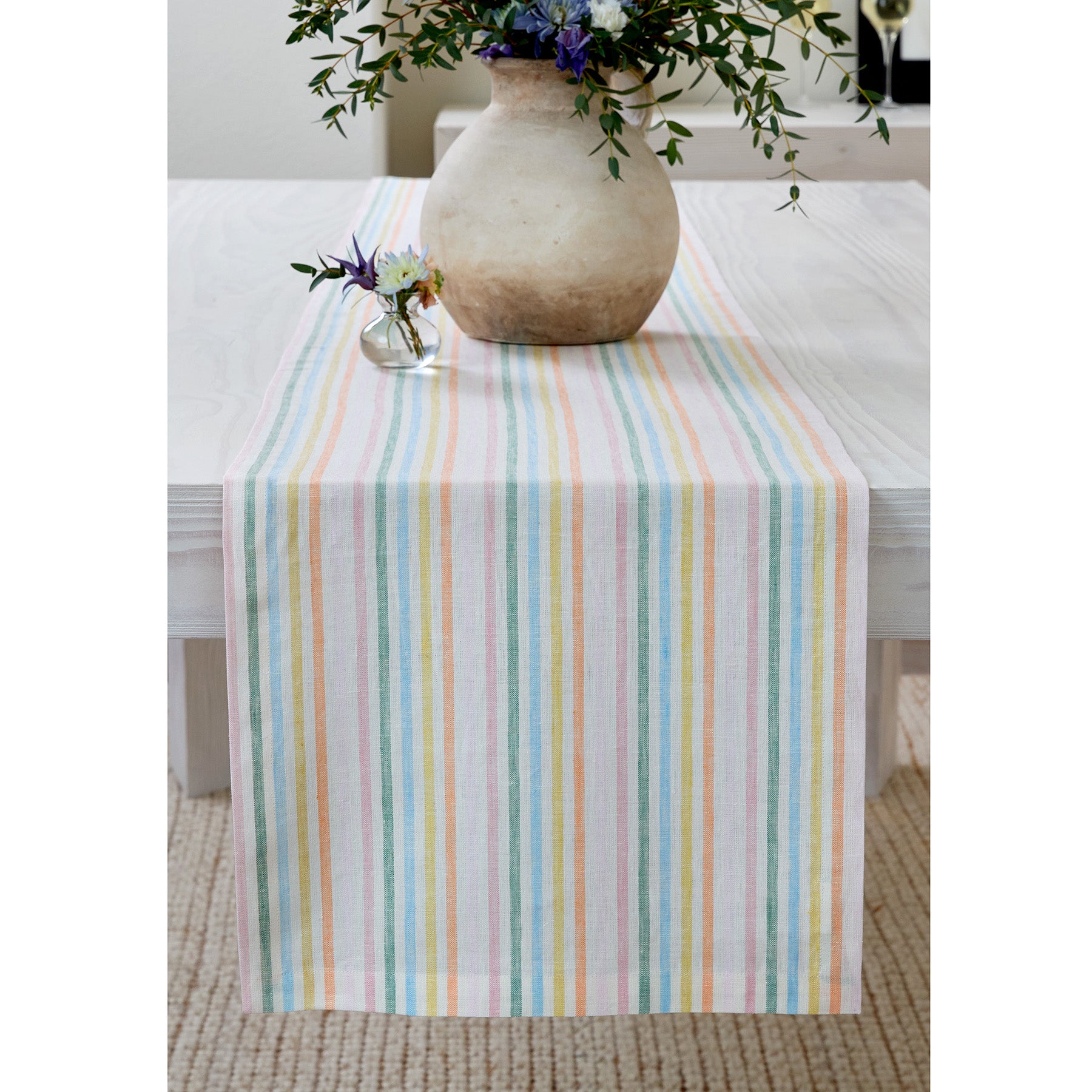 Elegant Julia Table Runner - Premium Linen Dining Table Decor for Weddings, Holidays & Home Decor - Perfect for Farmhouse, Rustic & Modern Dining Settings
