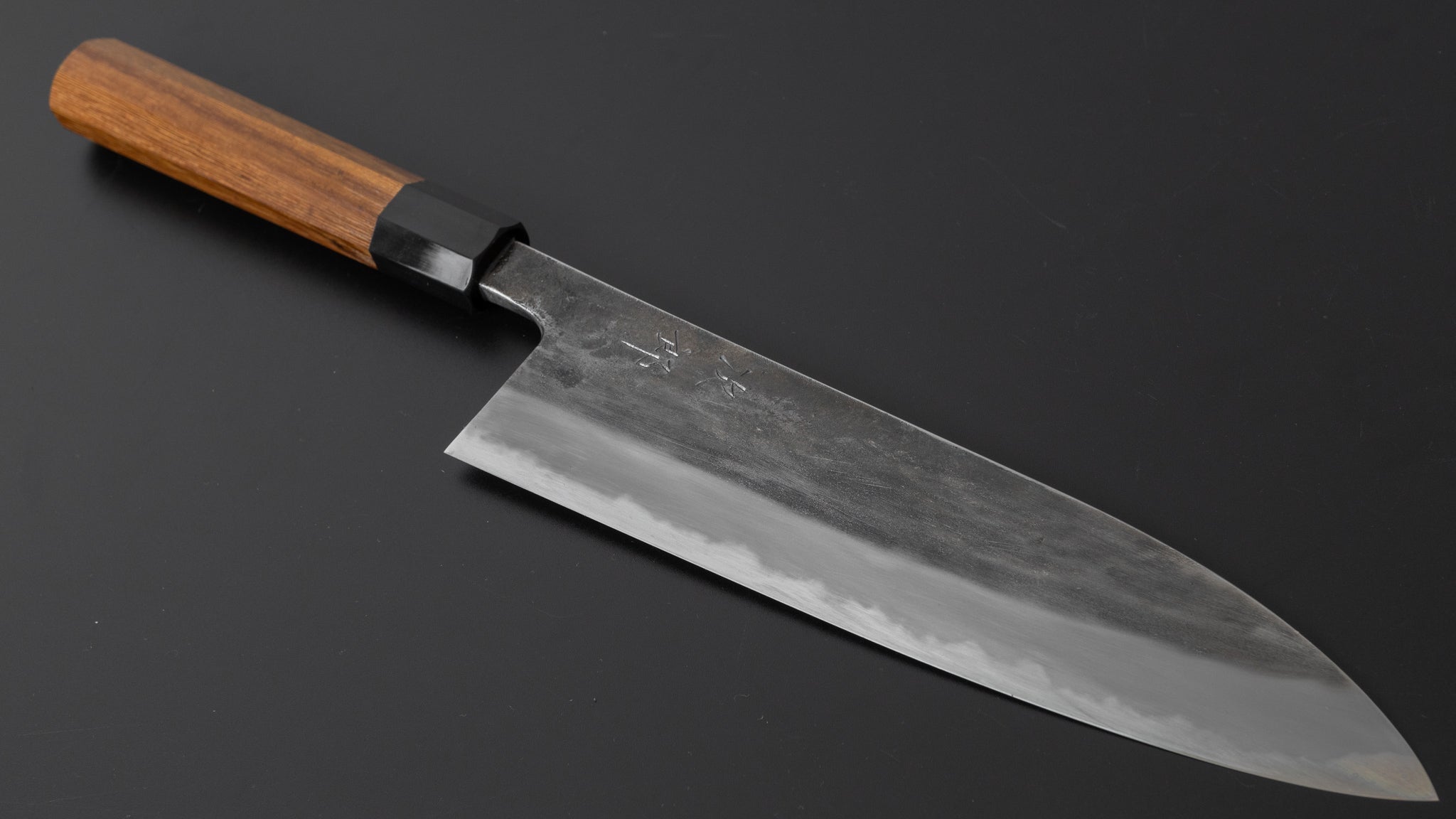 Premium Jiro Tsuchime Wa Gyuto 225mm Japanese Chef Knife with Taihei Tagayasan Handle - Perfect for Sushi, Meat Cutting & Professional Kitchen Use
