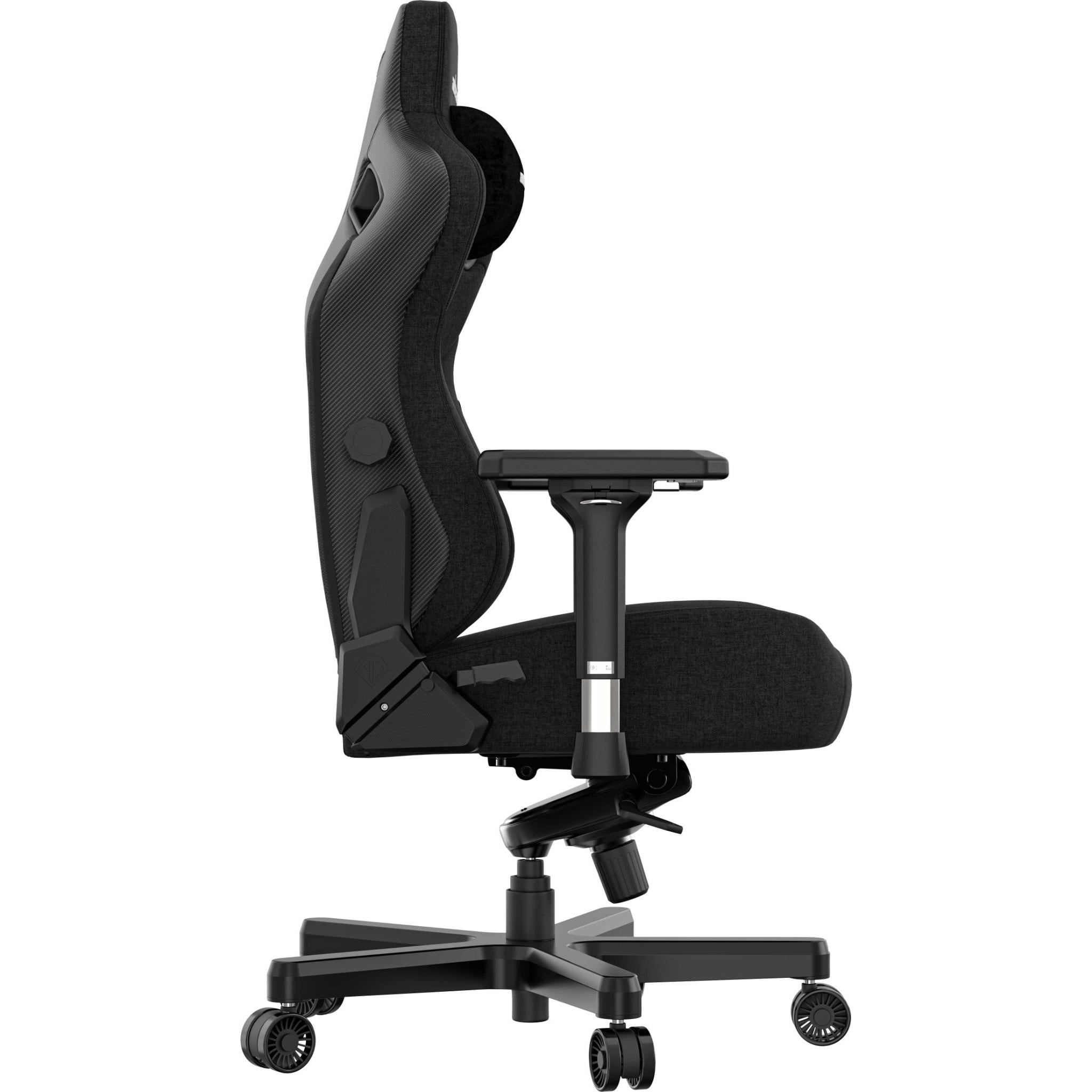 Anda Seat Kaiser 3 Series Premium Ergonomic Gaming Chair - Black Fabric (Large Size) for PC, Console & Office Use - Comfortable Racing Style Chair with Lumbar Support