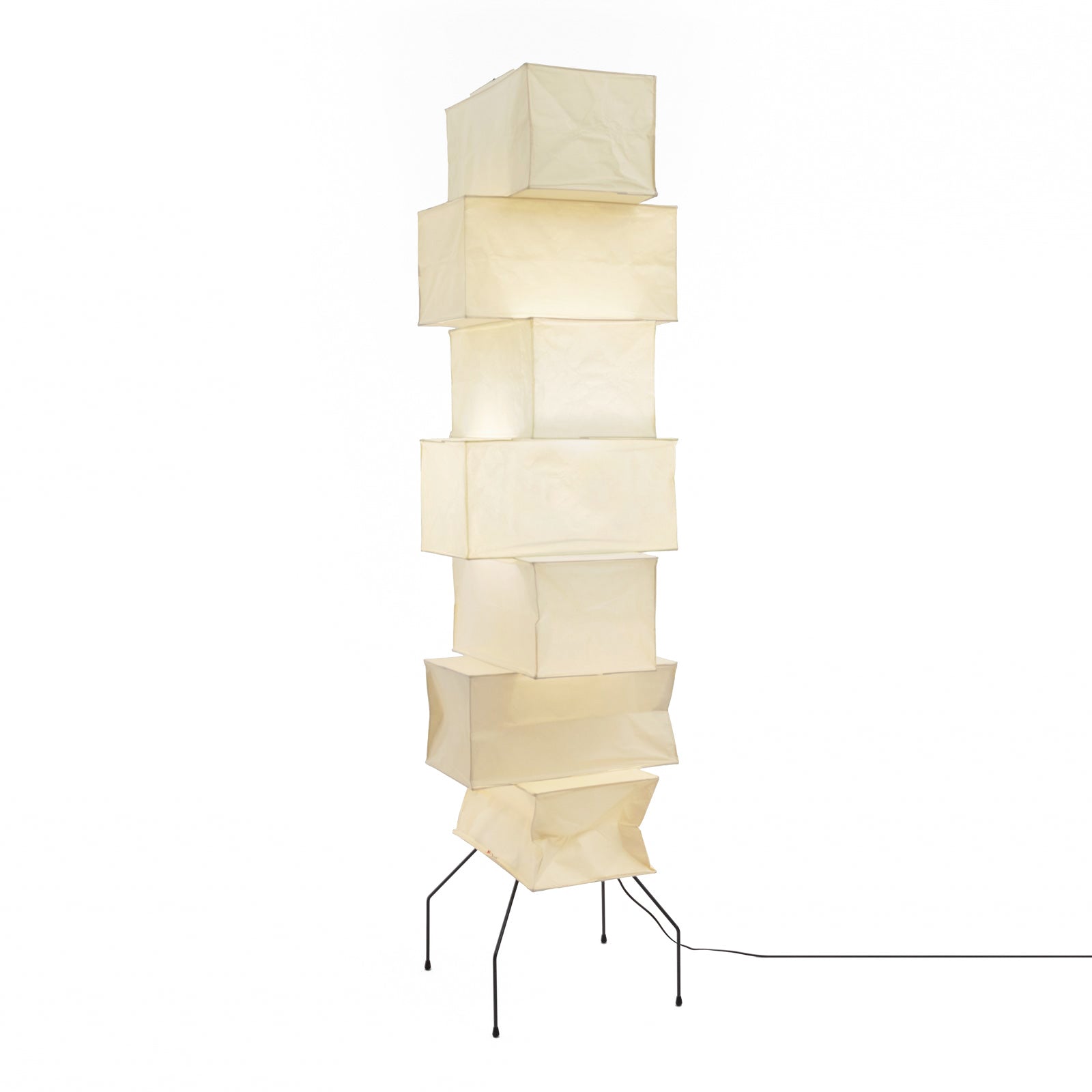 Modern Lana Stacked Floor Lamp - Adjustable 3-Tier LED Standing Light for Living Room, Bedroom & Office - Warm White/Cool White Dimmable Lighting for Home Decor