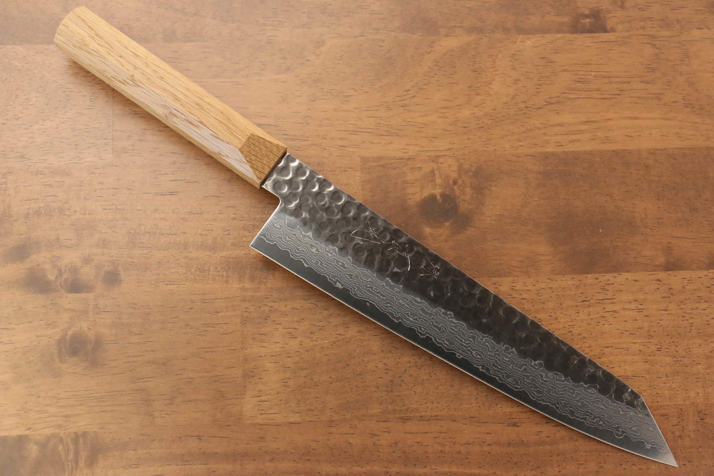 Premium Jikko VG10 17-Layer Damascus Gyuto Chef Knife 230mm (9 Inch) with Oak Handle - Professional Japanese Kitchen Knife for Slicing, Dicing & Meat Cutting