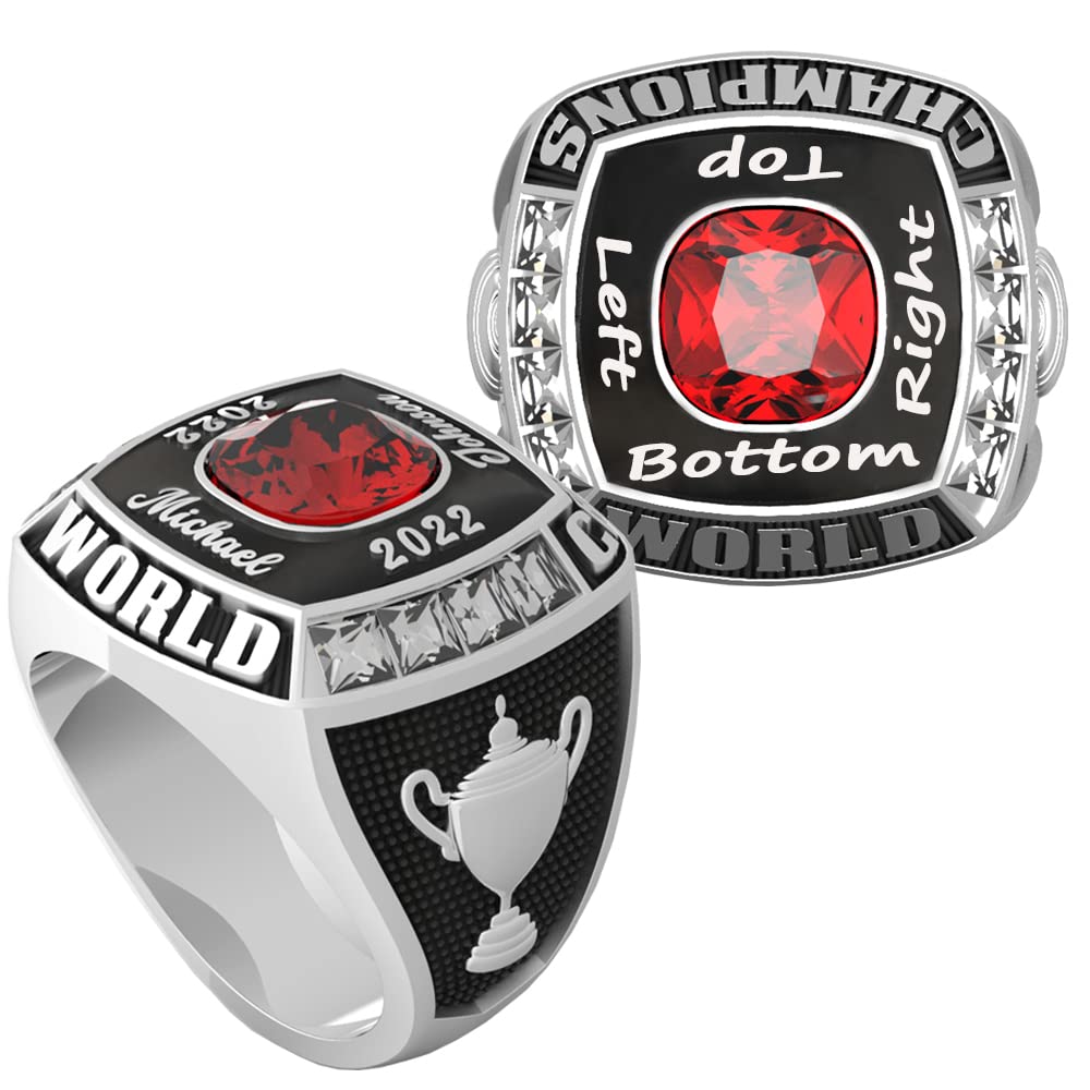 Custom Championship Rings for Football, Baseball, Basketball, Esports, Softball & Hockey - Personalized Team Sports Rings for College, University & High School - Fantasy Sports & Class Rings - Perfect for Trophy Awards, Team Celebrations & Championship Events
