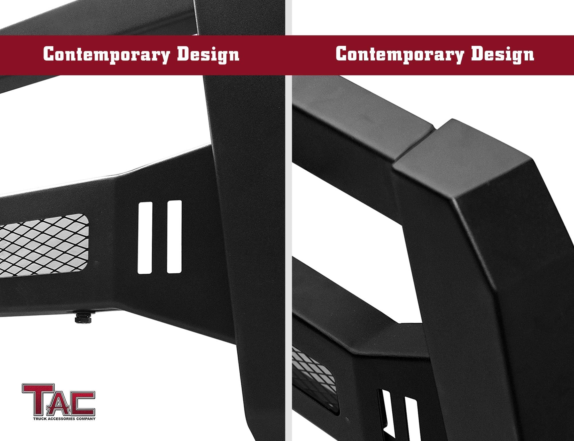 TAC Predator Modular Bull Bar for 2022-2025 Nissan Frontier - Black Textured Front Bumper Grille Guard with Mesh Design | Compatible with 20