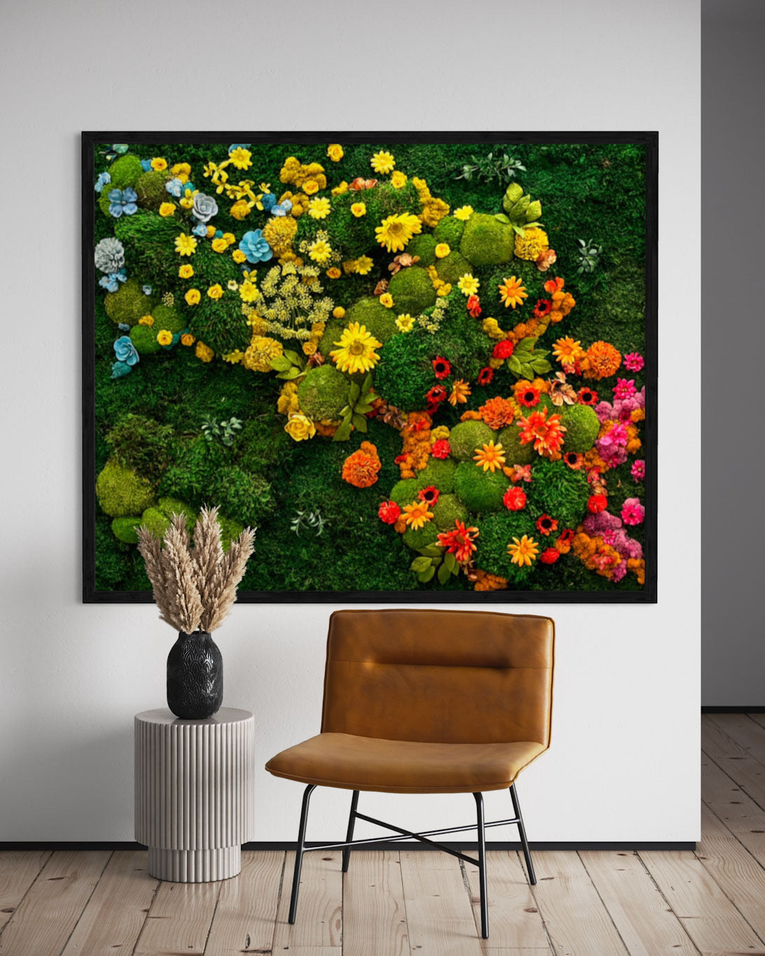 Vibrant Moss Wall Art Decor - Natural Green Living Plant Panel for Home, Office & Indoor Spaces - Perfect for Living Rooms, Bedrooms & Zen Decor