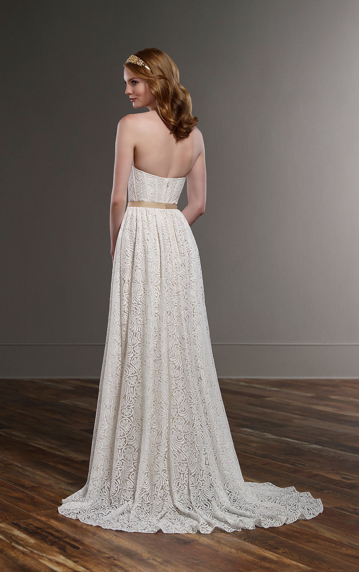 Martina Liana Sadie Sample Wedding Skirt - A-Line Tulle Bridal Gown with Lace Appliques for Bridal Shower, Wedding Ceremony & Formal Events