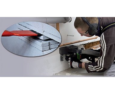 7-Inch Diamond Wall Chaser with Dust Extraction - Professional Concrete & Brick Cutting Tool for Renovation and Construction Projects