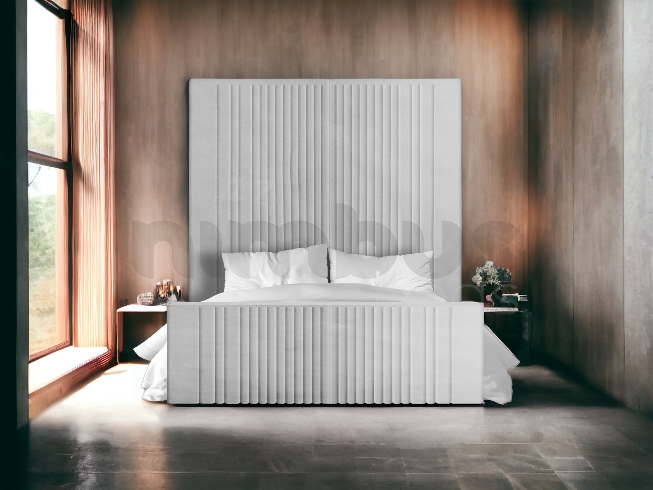 Atlanta Bed Frame - Queen Size Platform Bed with Headboard, Sturdy Metal Frame for Modern Bedrooms | Perfect for Master Bedrooms, Guest Rooms & Apartments