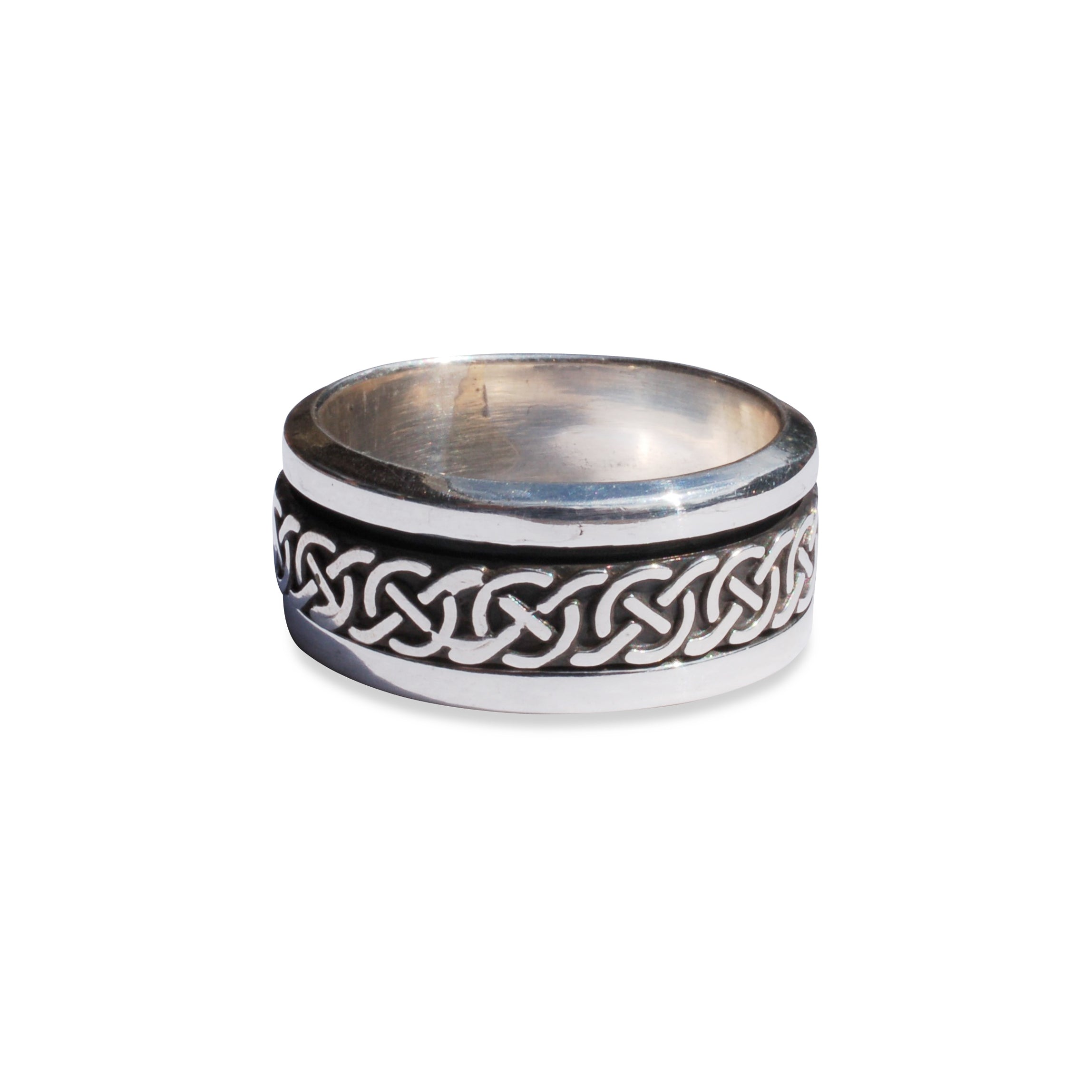 Celtic Knot Spinner Ring for Anxiety Relief - Stainless Steel Fidget Ring for Stress & Focus - Perfect for Meditation, ADHD, and Relaxation