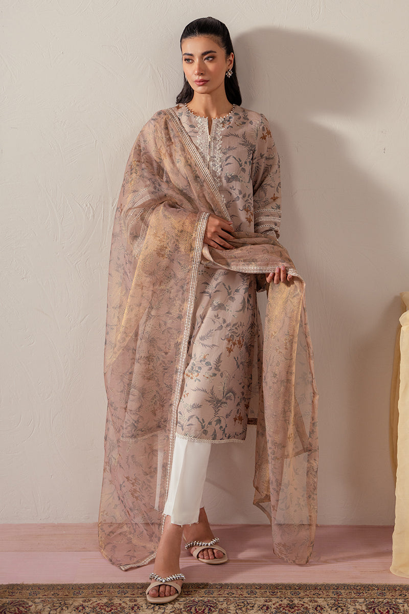 Midnight Stone 2-Piece Set (Shirt & Dupatta) - Elegant Ethnic Outfit for Women, Perfect for Weddings, Parties & Festive Occasions