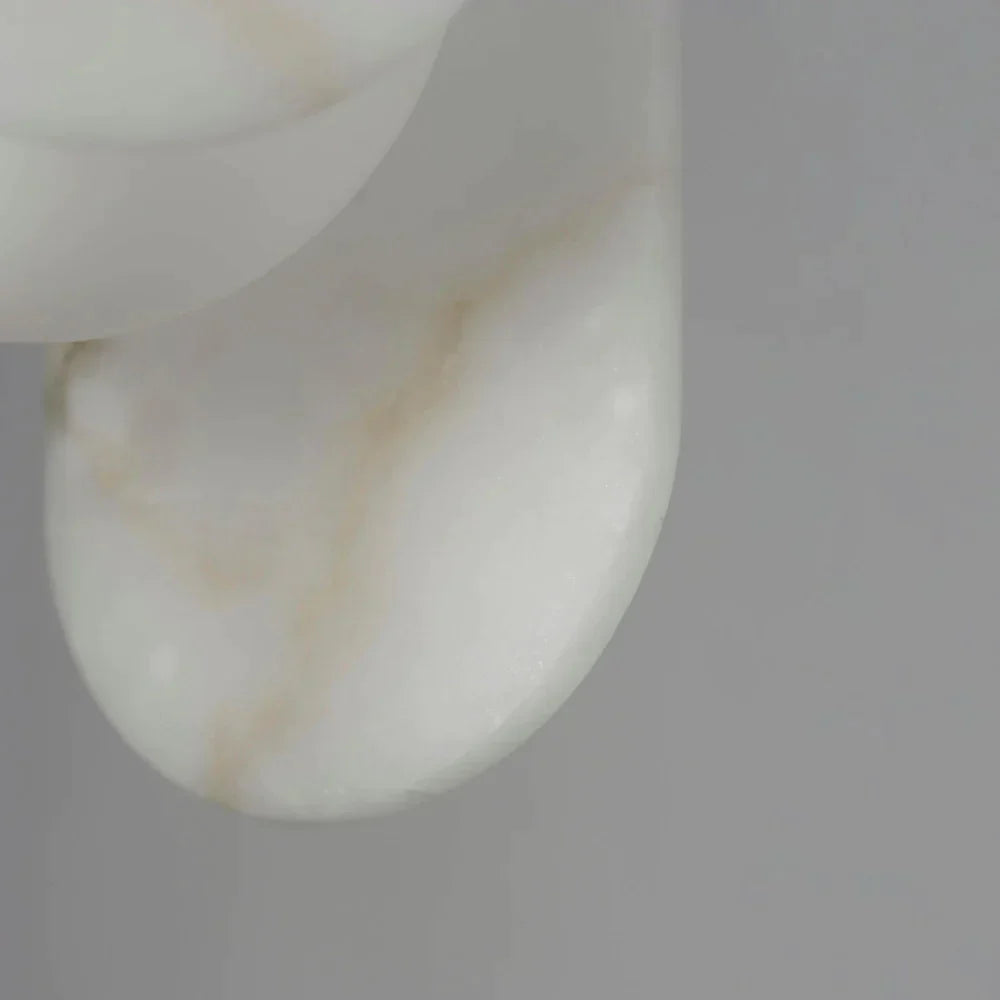 Studio M Alabaster Megalith Single Pendant Light - Modern Minimalist Hanging Fixture for Dining Room, Kitchen Island & Bedroom Lighting