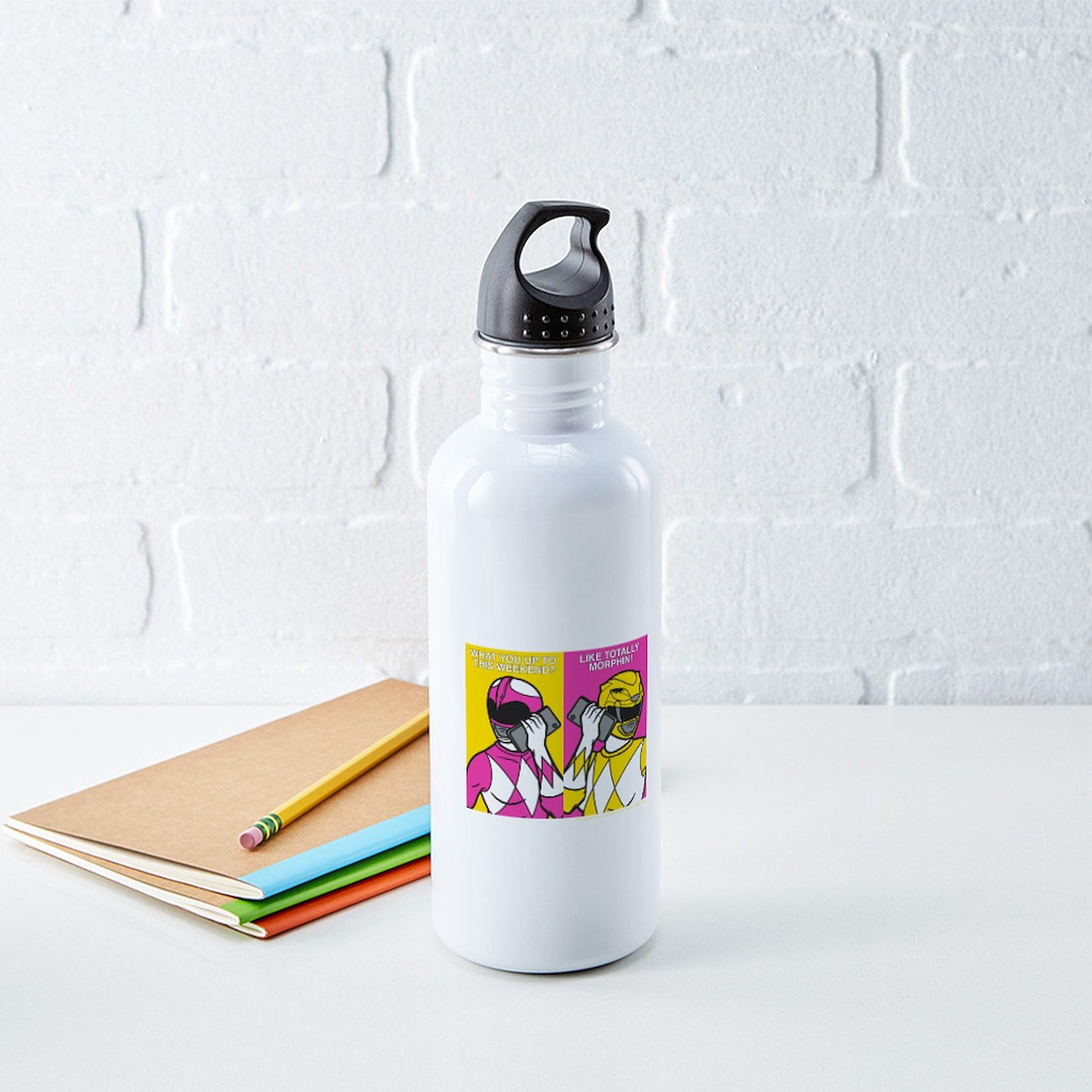 Power Rangers 1.0L (34 oz) Stainless Steel Water Bottle - Insulated Thermos for Kids & Adults - Perfect for School, Gym, Hiking & Outdoor Activities