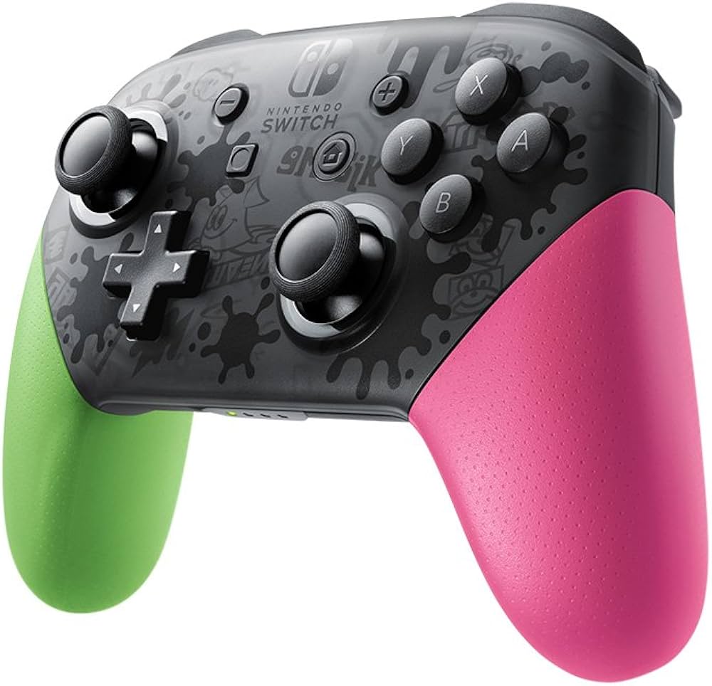 Nintendo Switch Pro Controller - Splatoon 2 Edition - Wireless Gamepad for Nintendo Switch with Motion Controls & HD Rumble - Perfect for Splatoon 2, Mario Kart, and Multiplayer Gaming
