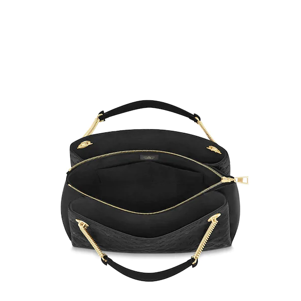 Louis Vuitton Surene MM Monogram Empreinte Leather Handbag in Noir Black - Perfect for Work, Travel & Everyday Luxury Accessory