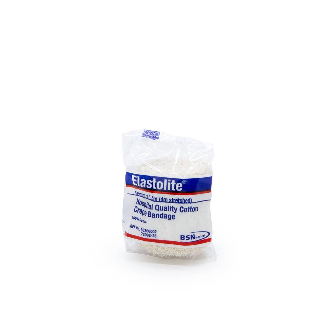 Elastolite Light Support Crepe Bandage - Breathable & Flexible First Aid Wrap for Sprains, Strains & Injuries - Ideal for Sports, Work & Daily Use