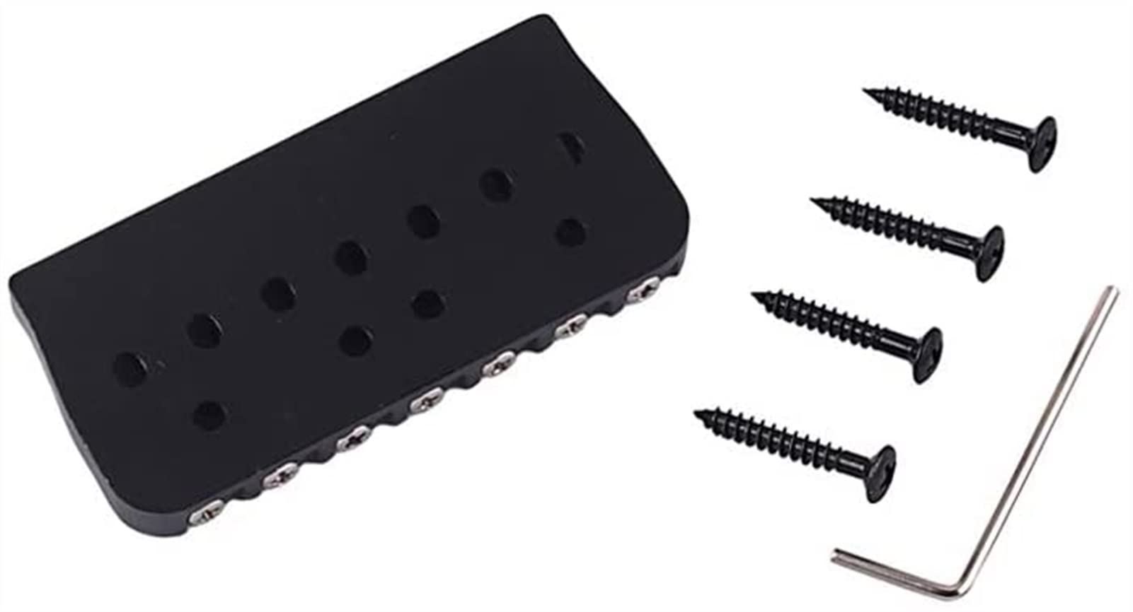 7 String Electric Guitar Bridge - Heavy Duty Metal Hardtail Saddle Replacement Part | Perfect for Guitar Upgrades & Repairs | Ideal for Rock, Metal & Studio Performances