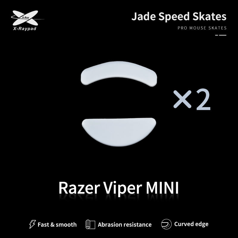X Raypad Jade Mouse Skates for Razer Viper Mini - Ultra Smooth PTFE Feet for Gaming Mice | Perfect for FPS, MOBA & Esports Gaming