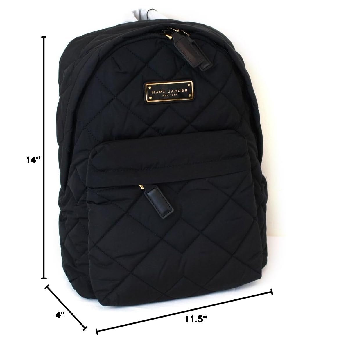 Marc by Marc Jacobs Quilted Nylon Backpack for Women - Stylish Water-Resistant Laptop Bag for Work, School & Travel | Perfect College Backpack & Commuter Bag