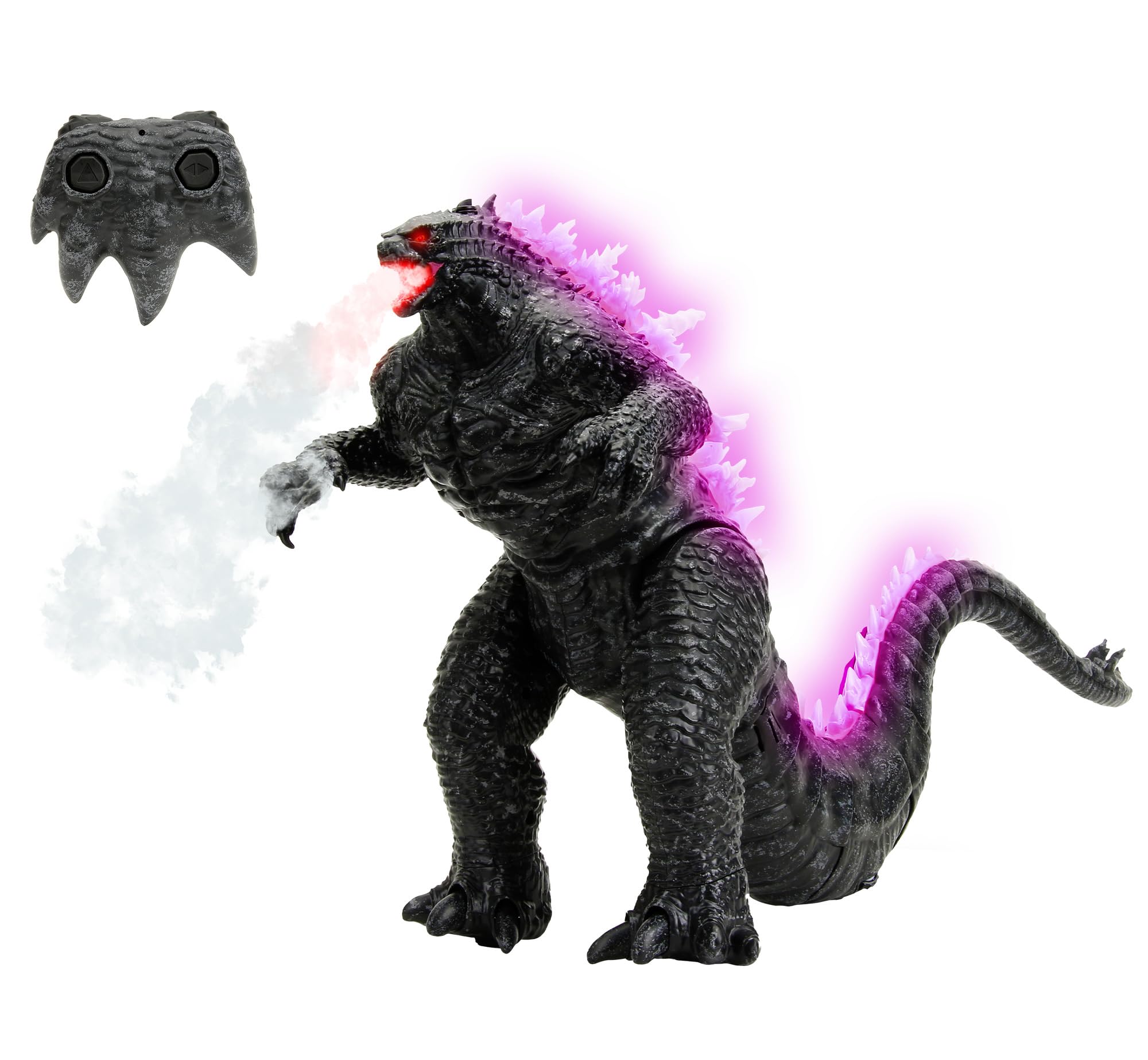 Jada Toys Godzilla Heat-Ray Breath Remote Control Figure - 63cm RC Godzilla x Kong The New Empire Toy with Sound & Light Effects for Kids Ages 6+ - Perfect for Playtime, Collecting, and Movie-Themed Birthday Gifts