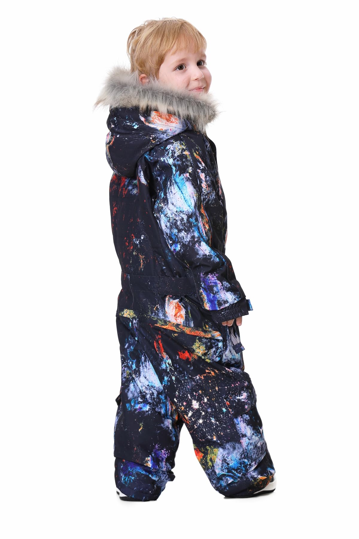 Bluemagic Kids Baby Snowsuit One Piece - Waterproof Winter Snowsuit Overalls for Boys & Girls - Ski Suit Jacket Coat for Snowboarding & Outdoor Play