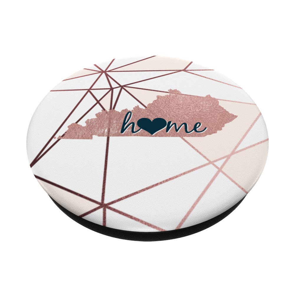 Kentucky Rose Pink and Navy Blue Heart Home Decor - Trendy Modern Wall Art for Living Room, Bedroom, or Nursery