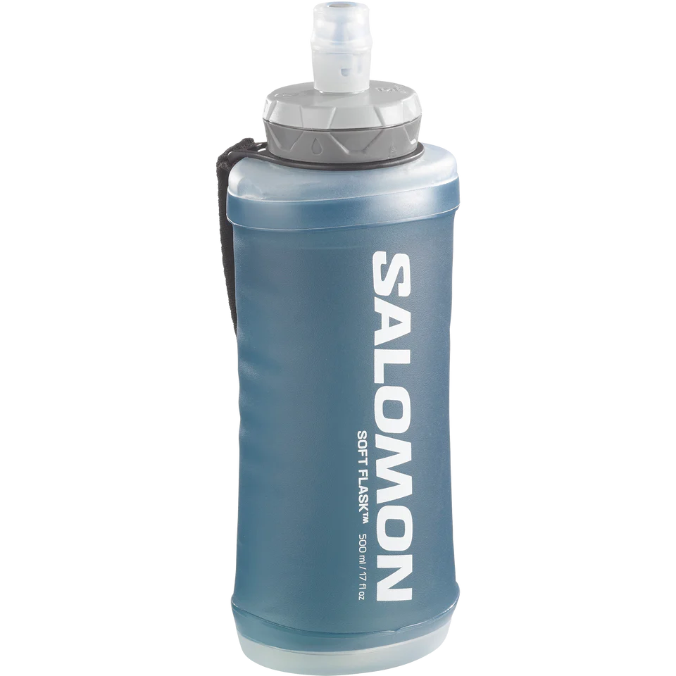 Salomon Active Handheld 500ML 17OZ Water Bottle - Lightweight BPA-Free Hydration Flask for Running, Hiking & Outdoor Sports - CAP42