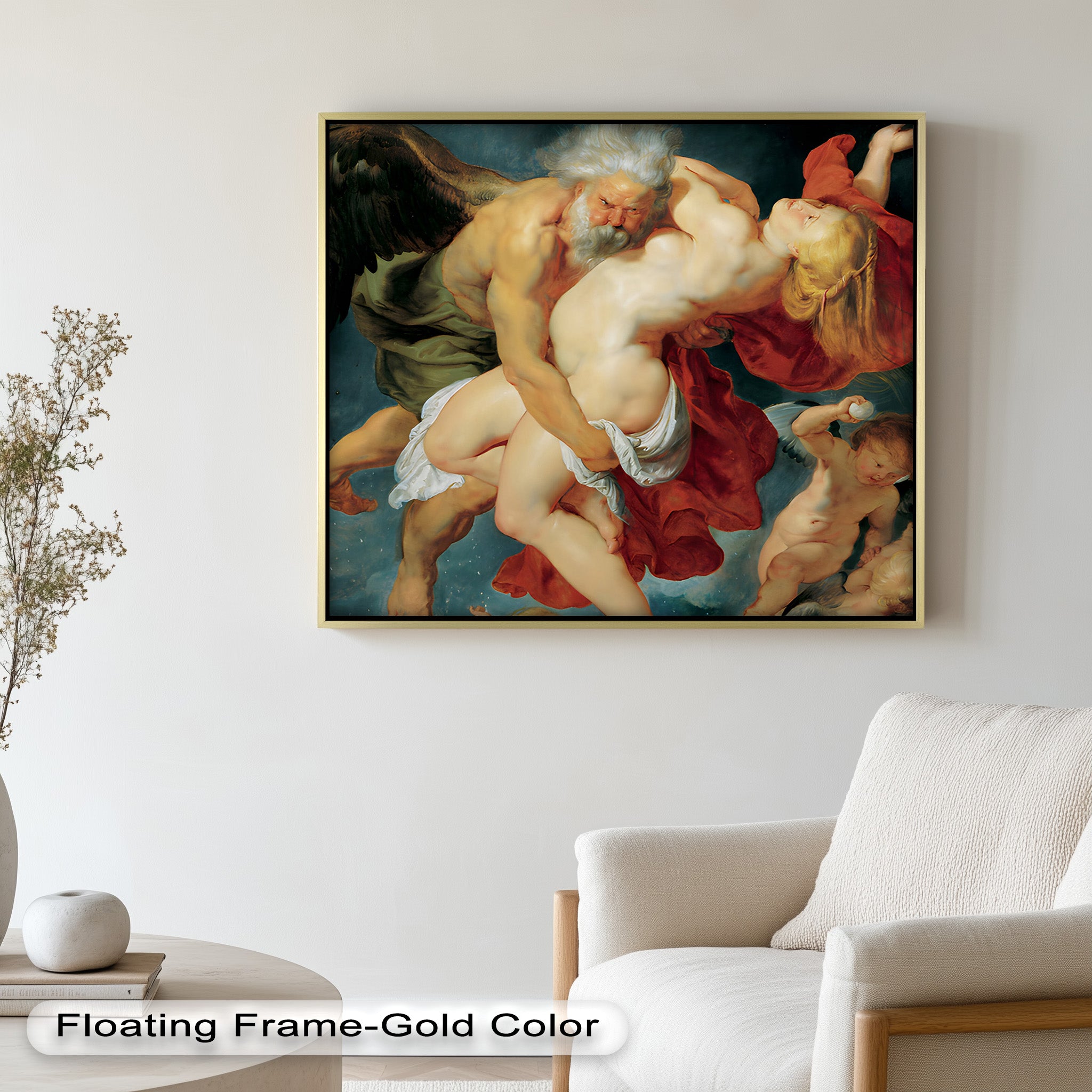 Abduction of Psyche - Mythological Renaissance Nude Oil Painting Reproduction | Classic Art Wall Decor for Living Room, Bedroom & Office