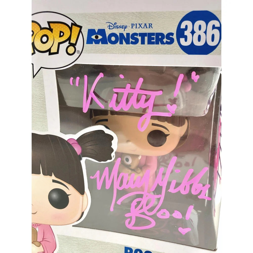 Mary Gibbs Signed Randall Sketch Boo Monsters Inc. Funko Pop Vinyl Figure with JSA COA - Limited Edition Collectible for Disney Pixar Fans, Home Decor & Gift Idea