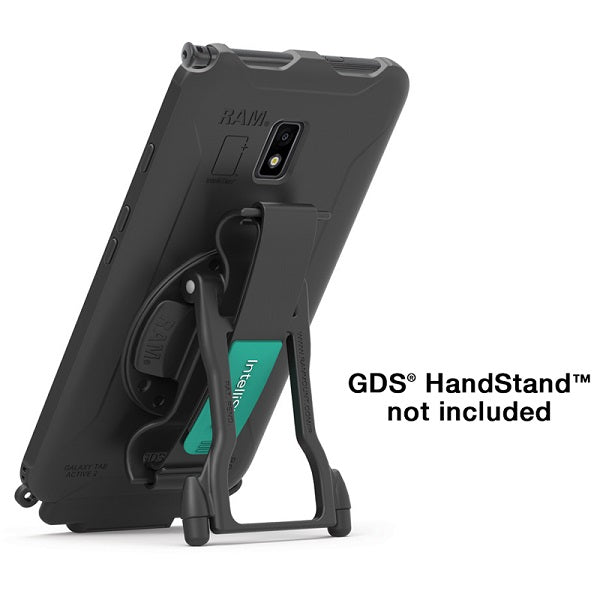 IntelliSkin™ with GDS™ Protective Case for Samsung Galaxy Tab Active2 - Shockproof & Scratch Resistant Cover (Model RAM GDS SKIN SAM29H) - Perfect for Outdoor Work, Construction Sites & Rugged Environments
