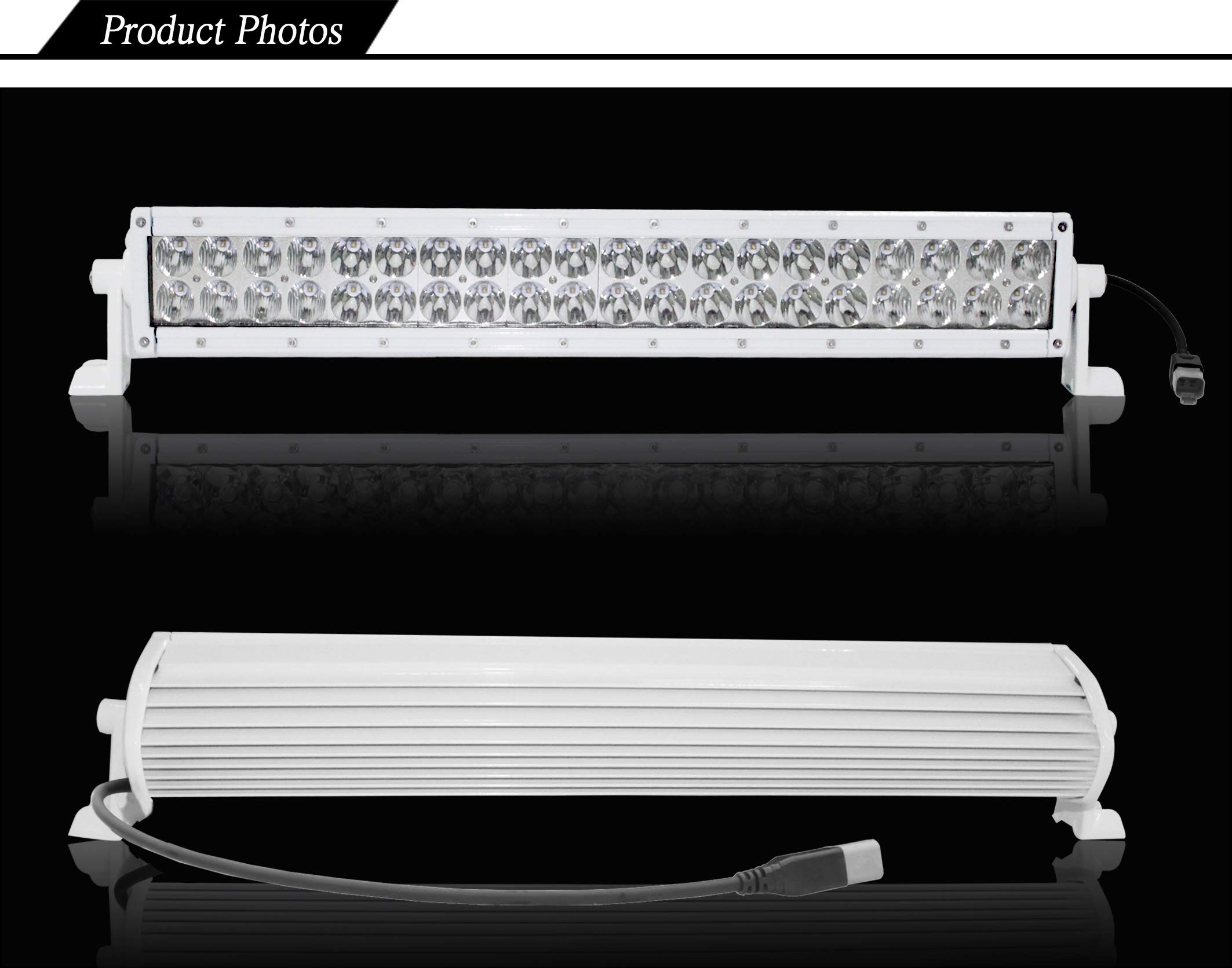 6 Inch Marine White LED Light Bar - Waterproof Boat Lighting for Deck, Cabin & Underwater Use - Perfect for Boats, Yachts & Marine Applications