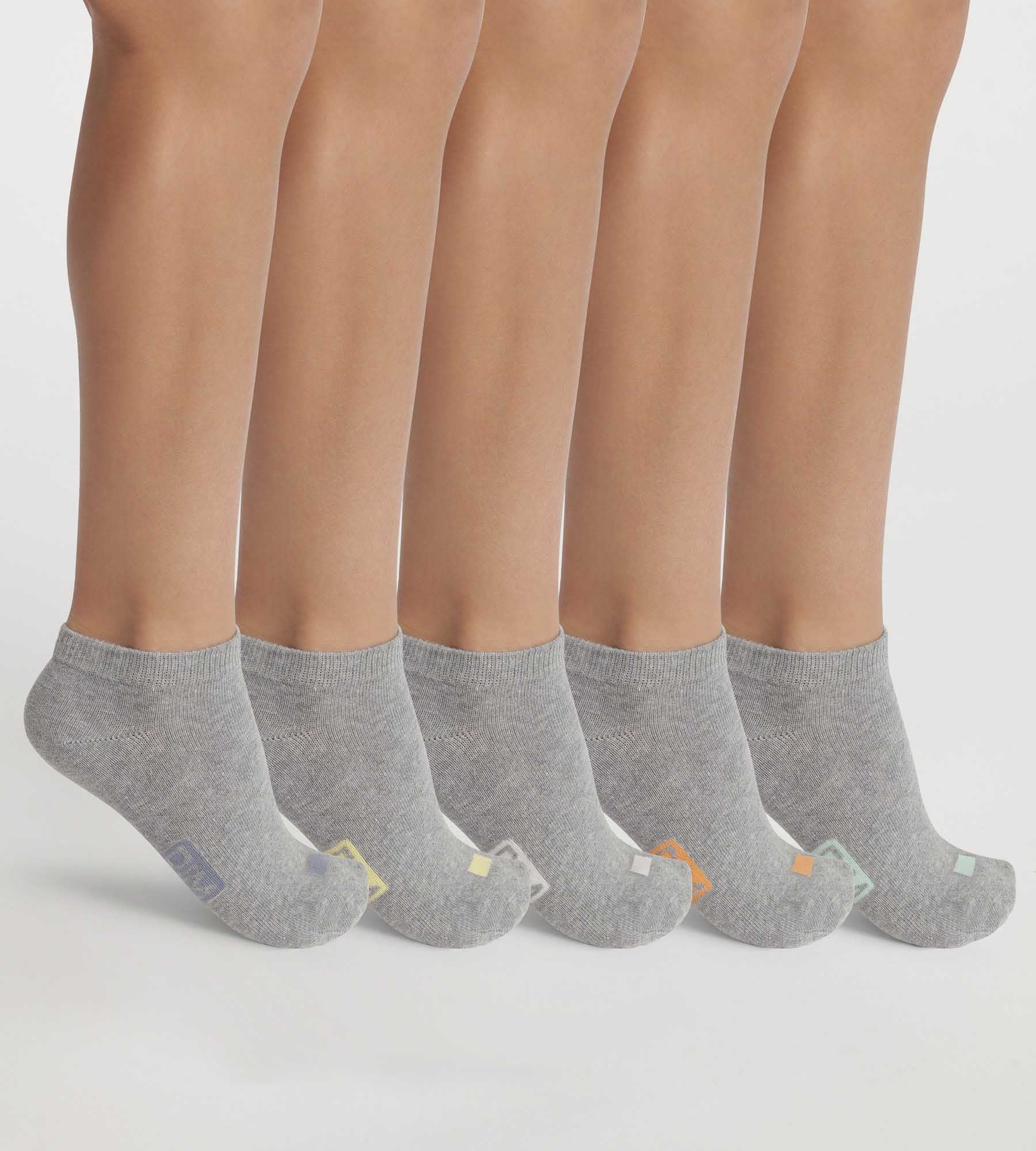 5 Pairs Unisex Cotton Crew Socks with Striped Pattern - Breathable Casual Socks for Men & Women - Perfect for Daily Wear, Sports & Gifts