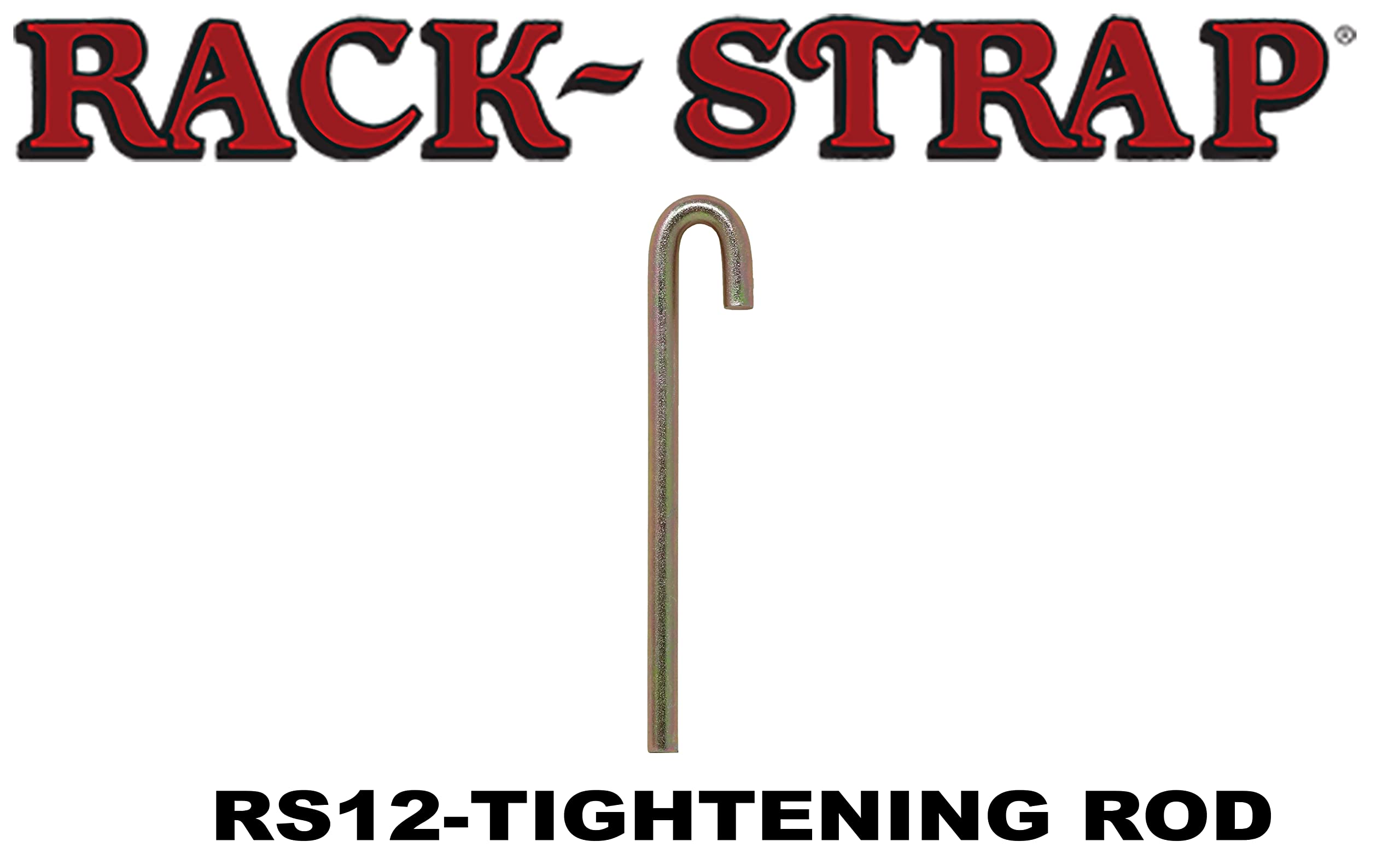 12-Pack RS12 Rack Straps - Zinc-Yellow Plating Rods for Server Racks