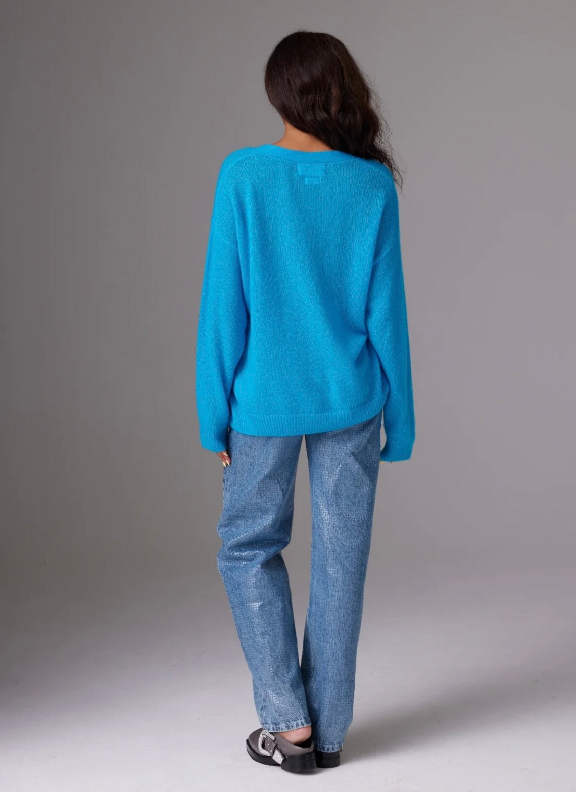 Amara Luz Tie Front Cardi in Pisces - Stylish Women's Knit Cardigan for Casual & Office Wear | Perfect for Layering in Fall & Winter
