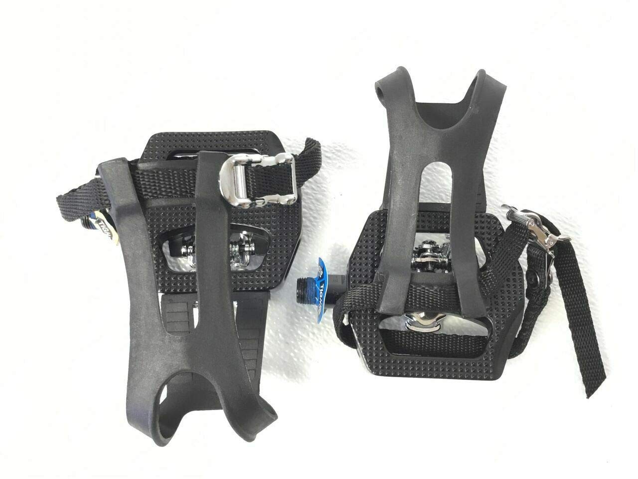 SPD Compatible Combi Pedal Set 150-01-00005-03 for Life Fitness IC8 Upright Indoor Cycle - Perfect for Home Gym Workouts & Spin Classes