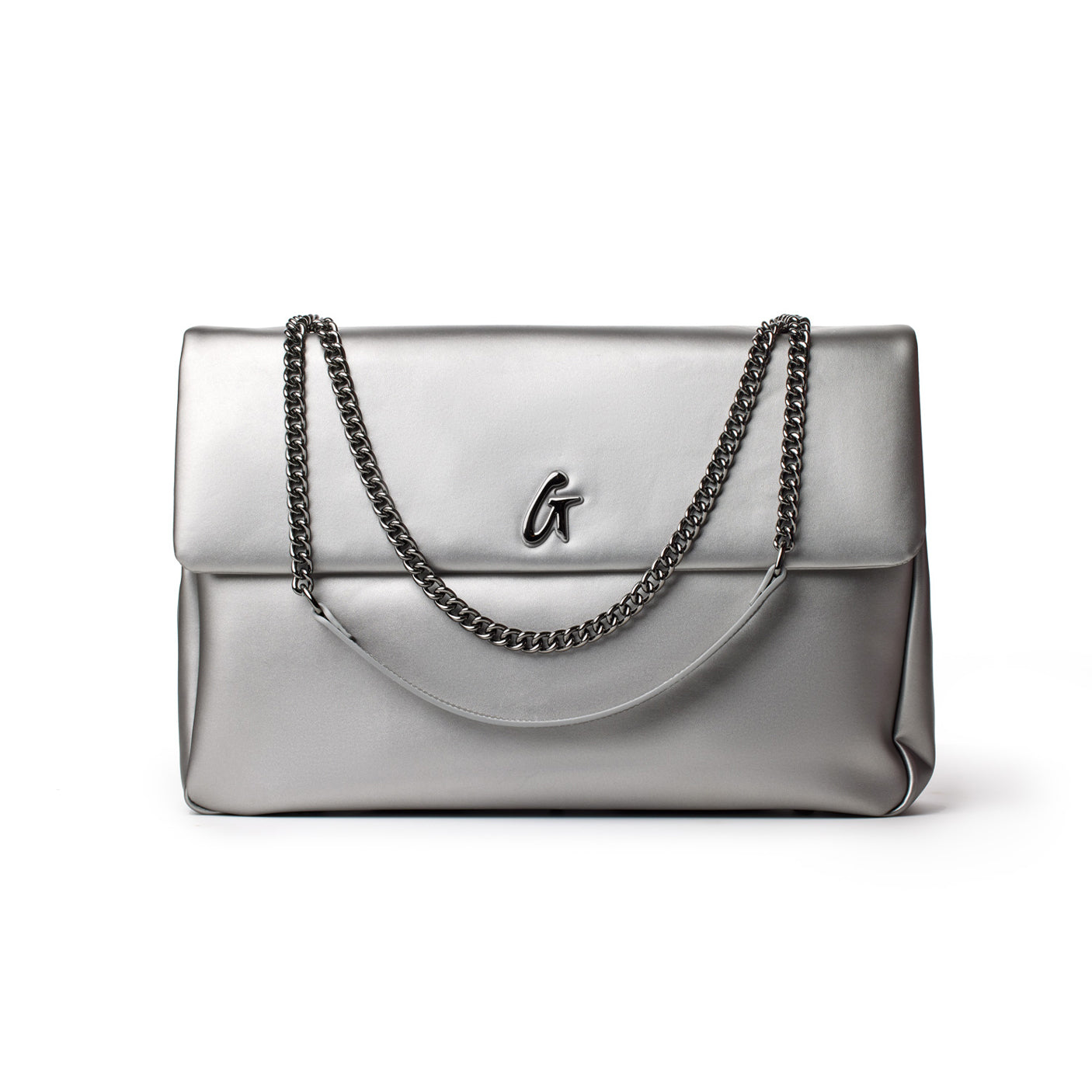 XL Standard Flap Bag in Platinum - Stylish & Spacious Crossbody Purse for Women, Perfect for Work, Travel & Everyday Use