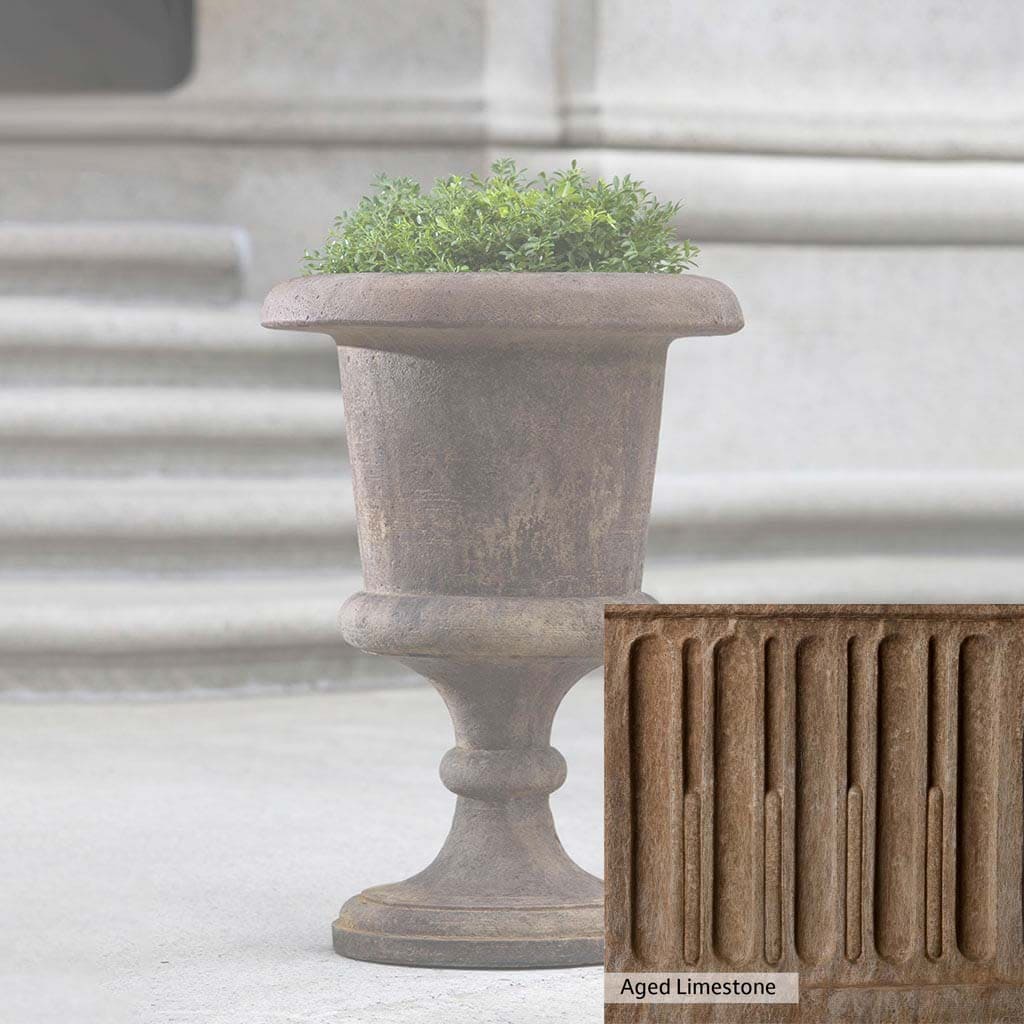 Campania International Smithsonian Goblet Urn - Elegant Glass Vase for Home Decor, Wedding Centerpieces & Memorial Displays