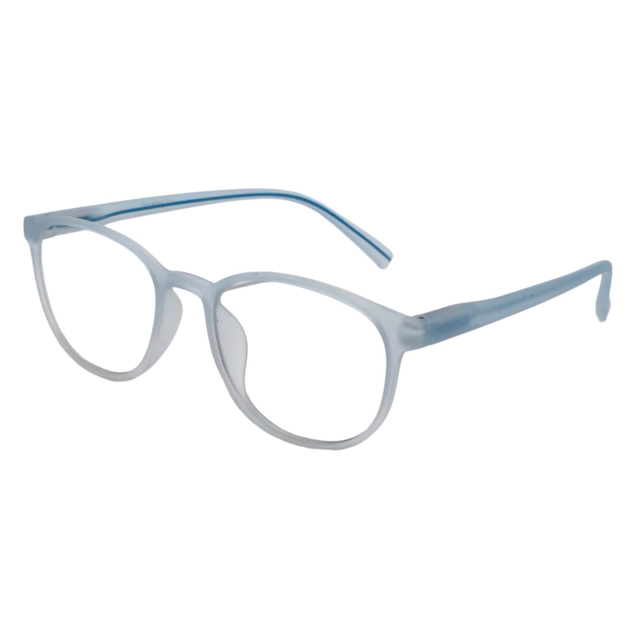 Blue Light Blocking Glasses - Anti Eyestrain Computer Glasses with Rounded Oval Frosted Frame for Men & Women - Perfect for Office, Gaming, and Screen Time