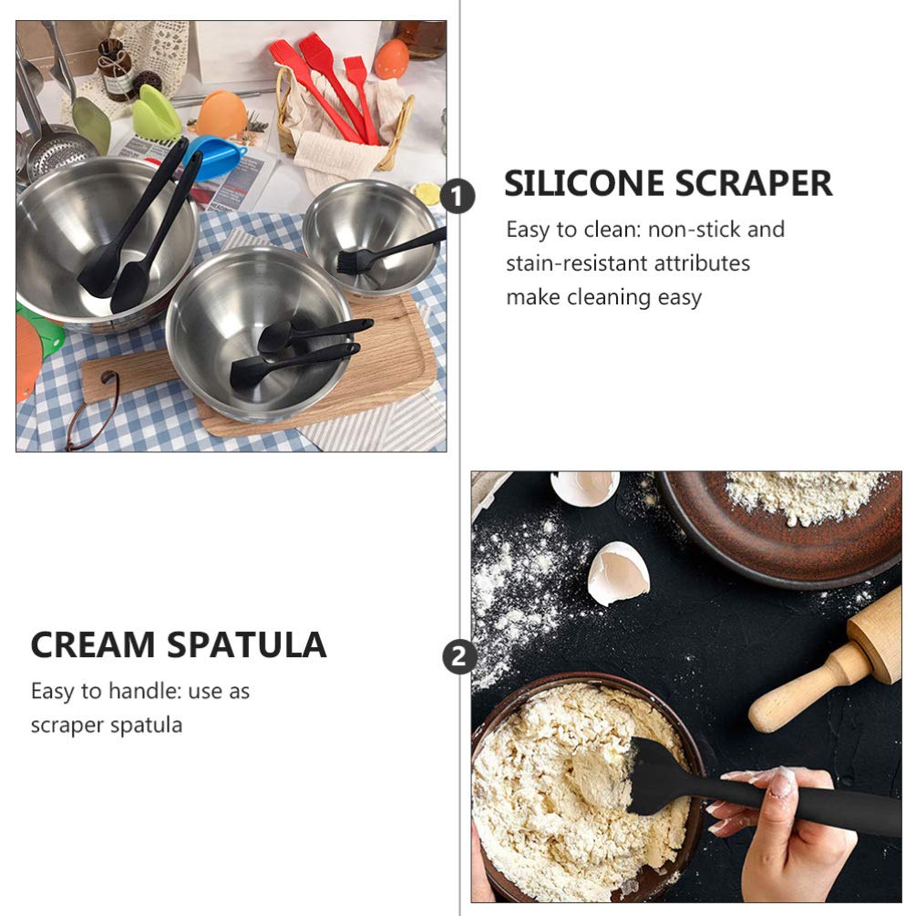 Hemoton 9-Piece Silicone Spatula Set - Non-Stick Kitchen Utensils for Baking, Cooking & Cake Decorating - Includes Turner, Mixing Spatula, Cheese Spreader, Egg Flipper, Pastry Tool & Icing Squeegee - Perfect for Home Bakers & Professional Chefs