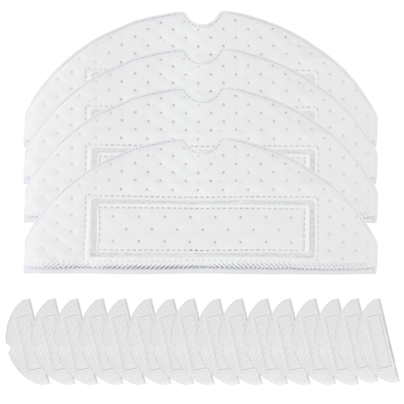 20pcs Disposable Mop Pads for Xiaomi Roborock S7/S7+/T7s/T7 Splus - Super Absorbent, Easy to Install Wet Cleaning Pads - Perfect for Hardwood Floors, Tile & Pet Hair Removal