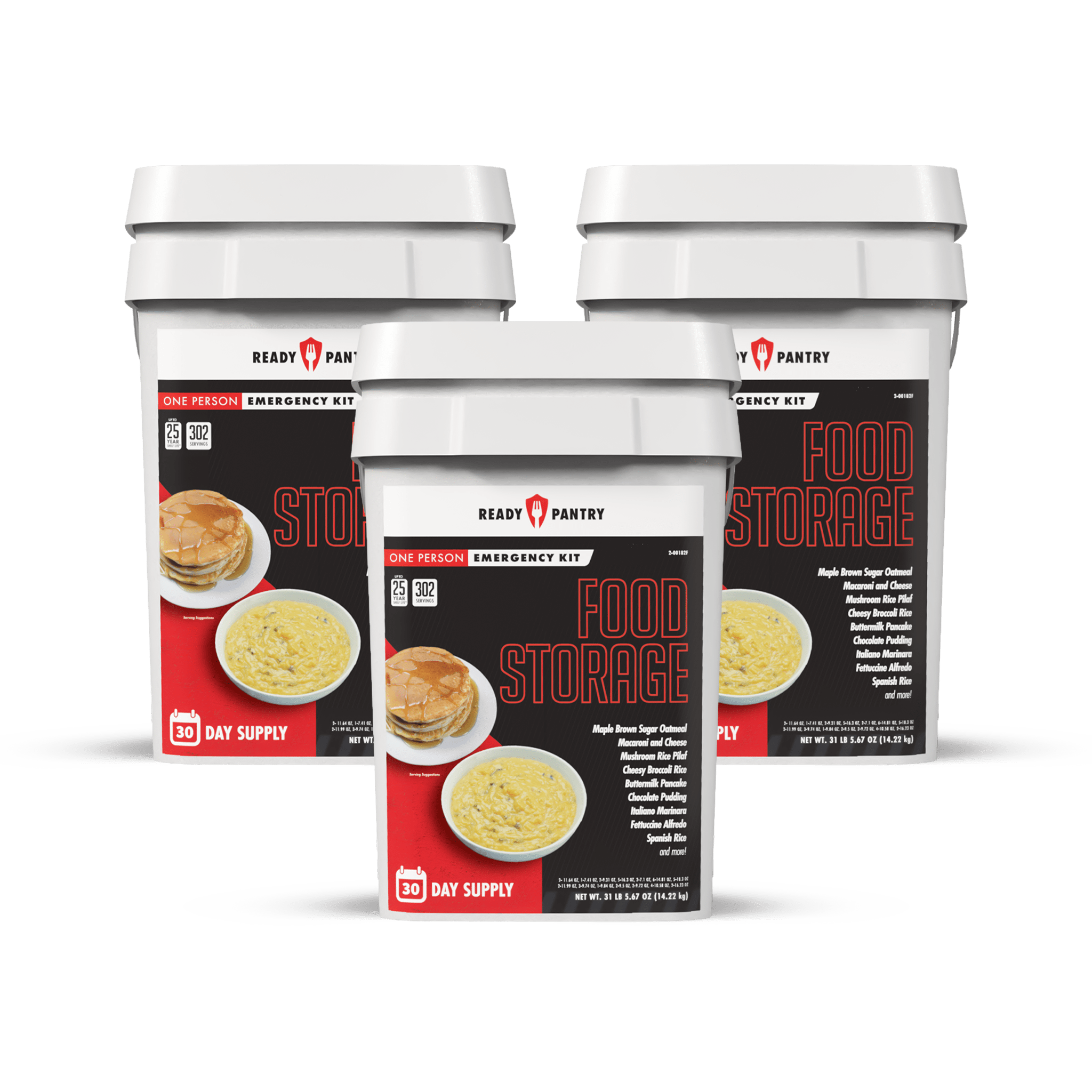 Emergency One Month Food Supply Kit - 30 Days of Non-Perishable Survival Meals for Camping, Hiking & Disaster Preparedness