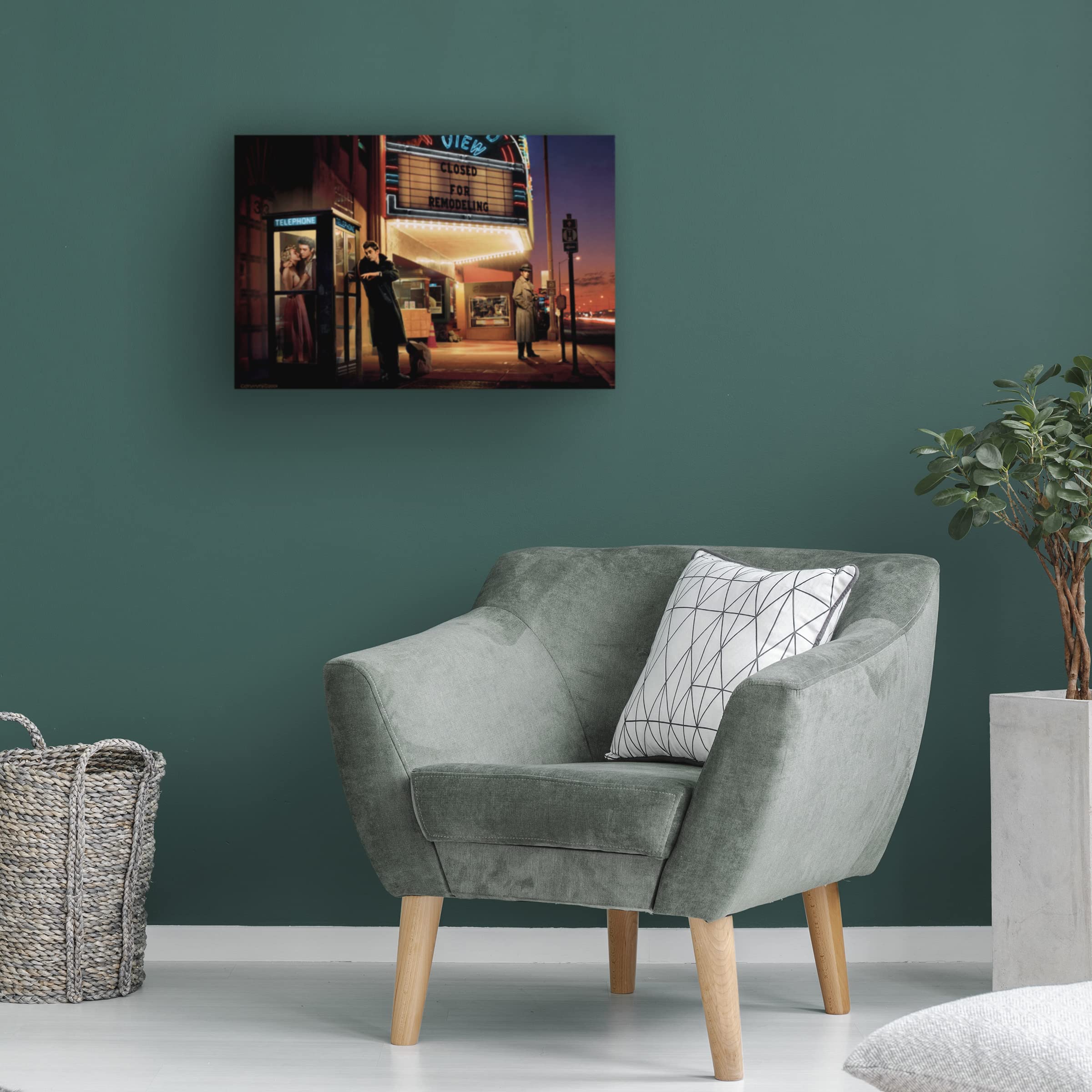 Trademark Fine Art 'Midnight Matinee' Canvas Wall Art by Chris Consani - Modern Home Decor for Living Room & Bedroom