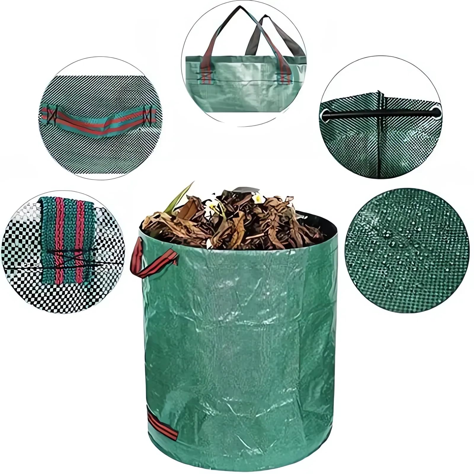 Professional 2-Pack 72 Gallon Heavy Duty Lawn & Garden Bags - Reusable Yard Waste Bags for Gardening Clippings, Leaves, and Lawn Debris | Perfect for Yard Cleanup, Composting, and Leaf Collection