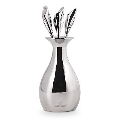 Dessert set with holder