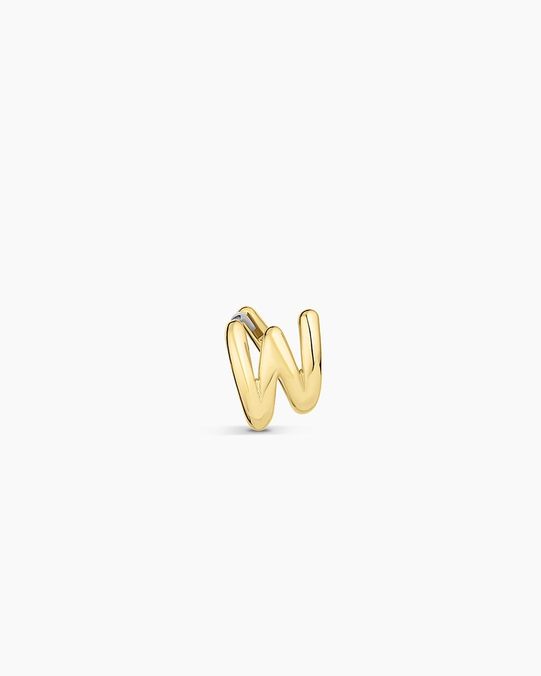 Alphabet Single Huggie Earrings - Gold Plated Initial Letter Studs for Women - Perfect for Everyday Wear, Gifts & Special Occasions